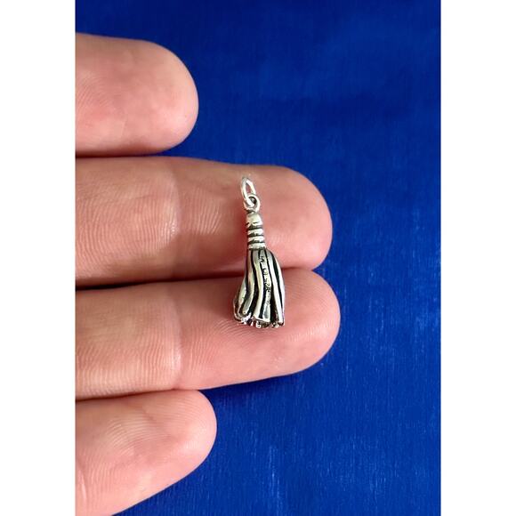 Sterling Silver Graduation Tassel Charm, Sterling Silver Graduation Tassel Charm - Picture 2 of 4